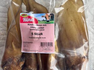 Dog Center Bergerland Nordkirchen - Rinderohren mit Ohrmuschel